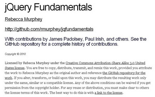 jQuery Fundamentals